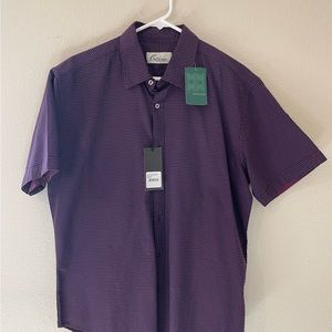 Men’s Short Sleeve Navy Dot Shirt